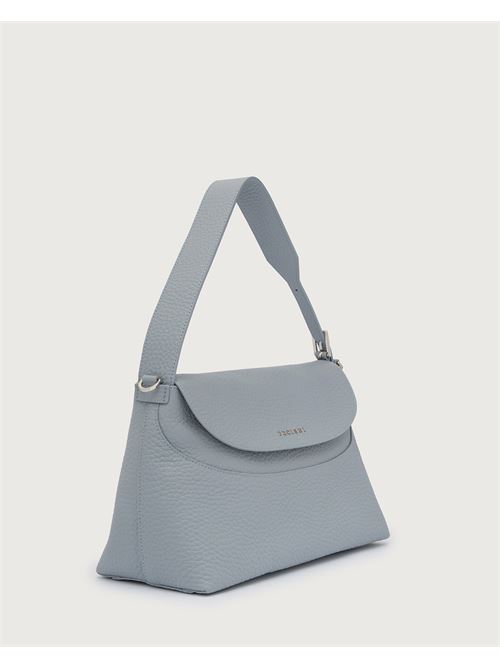 borsa a spalla nana soft in pelle martellata con tracolla Orciani | B02176POL